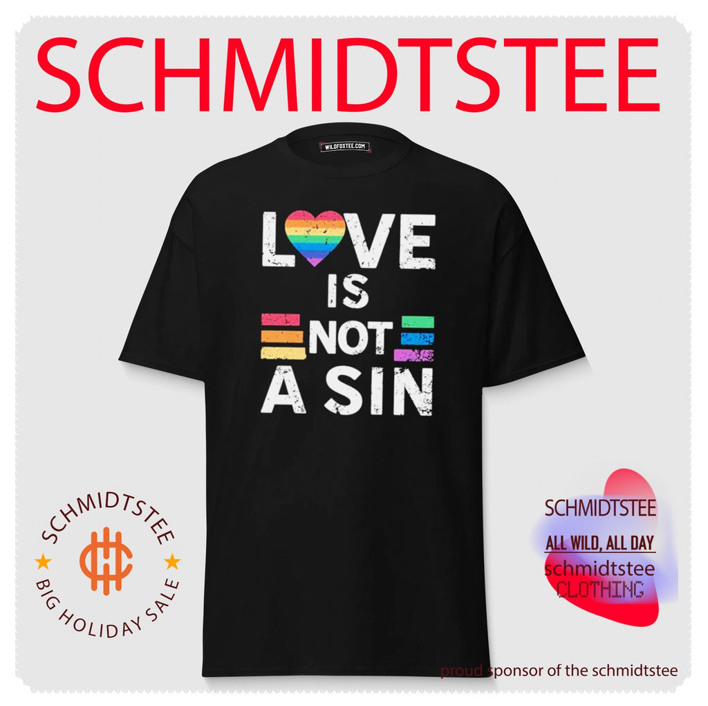 Love Is Not a Sin Distressed Pride Heart shirt