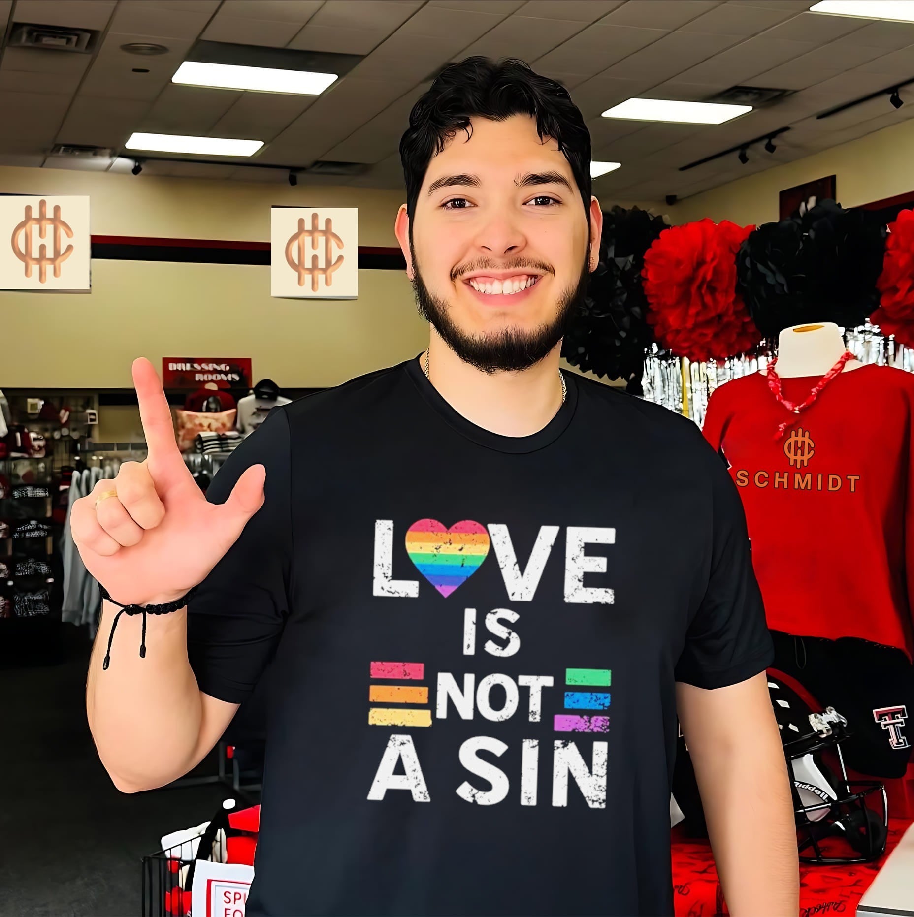 Love Is Not a Sin Distressed Pride Heart shirt