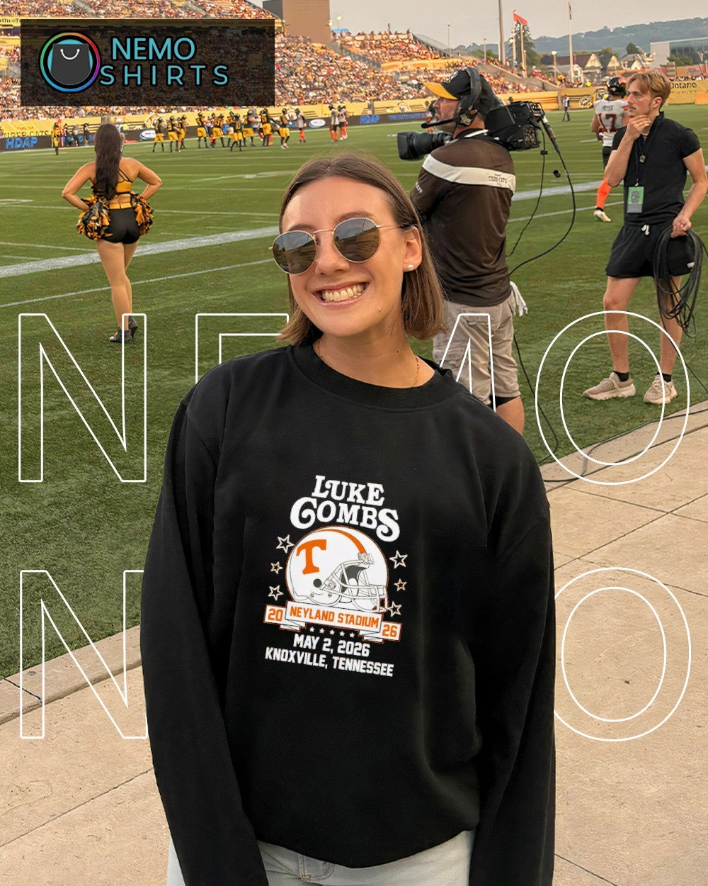 Luke Combs Tennessee Volunteers 2026 Neyland stadium shirt