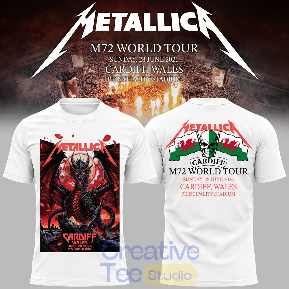 Metallica 2026 M72 World Tour Cardiff, Wales Limited Hoodie