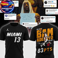 Miami Heat Adebayo 2026 Celebarte 83 Points History Two Sided Shirt Unisex