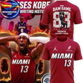 Miami Heat Bam Adebayo 2026 The Bam Game #13 Two Sided Shirt Unisex
