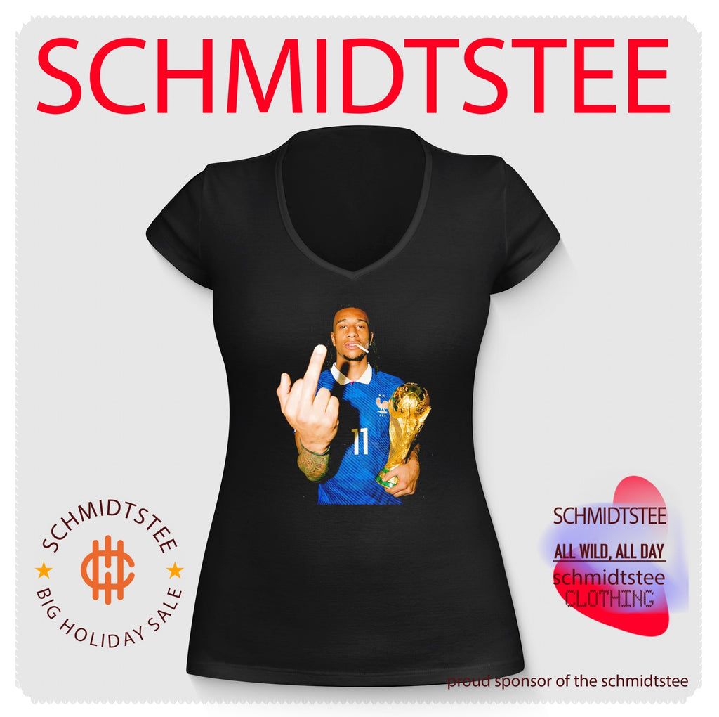 Michael Olise France National Team Number 11 middle finger and trophy shirt