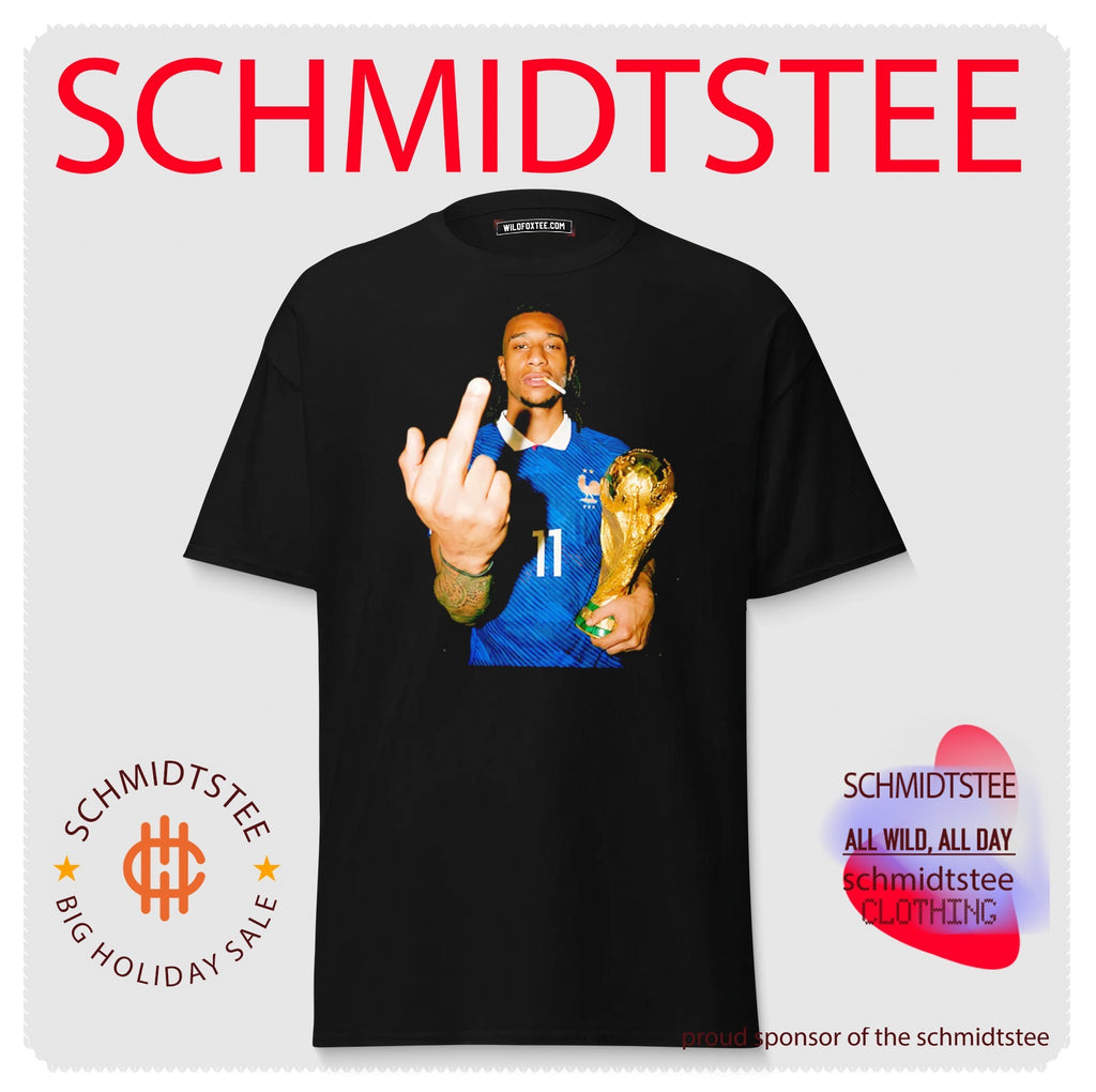 Michael Olise France National Team Number 11 middle finger and trophy shirt