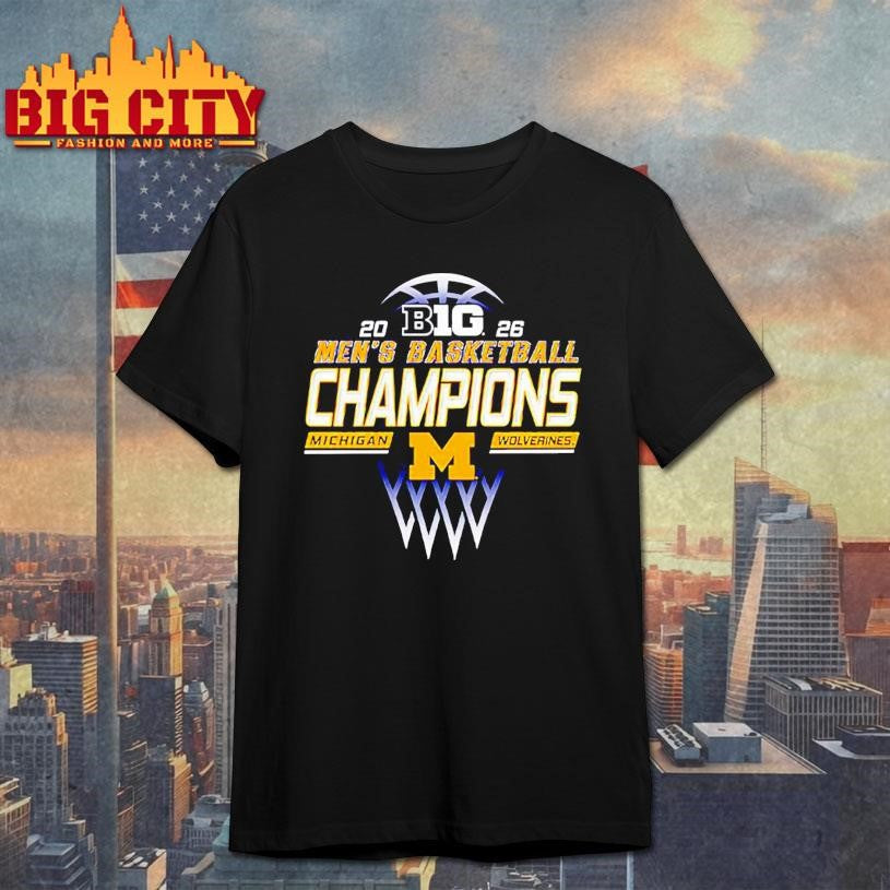 Michigan Wolverines 2026 Big Ten Men’s Basketball graphic Shirt Unisex