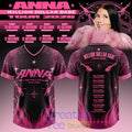 ANNA Million Dollar Babe Tour 2026 Black Football Jersey