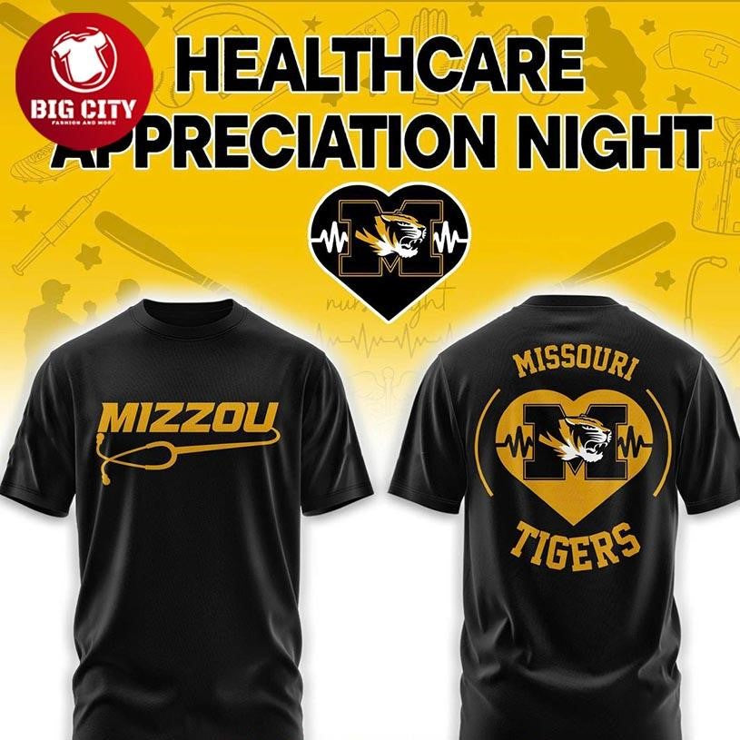 Missouri Tigers x Healthcare Appreciation Night 2026 Two Sided Shirt Unisex
