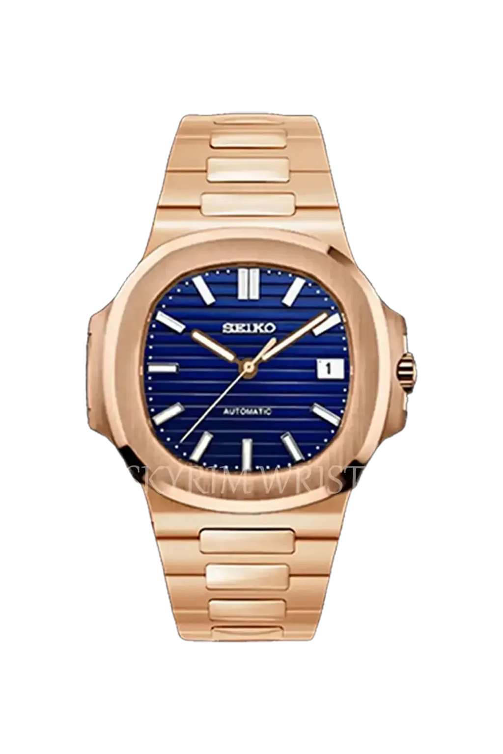 Mod Nautilus Rose Gold Blue