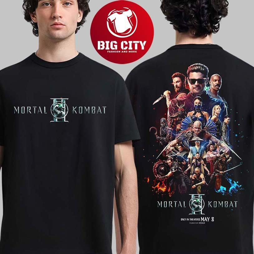 Mortal Kombat II Movie Official Poster Only In Theaters On May 8 2026 Two Sided Shirt Unisex