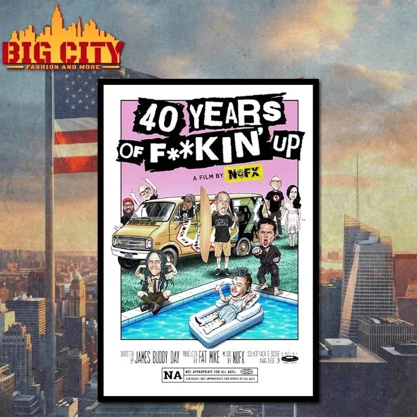 NOFX 40 Years Of Fucking Up A Film By NOFX Shirt Unisex