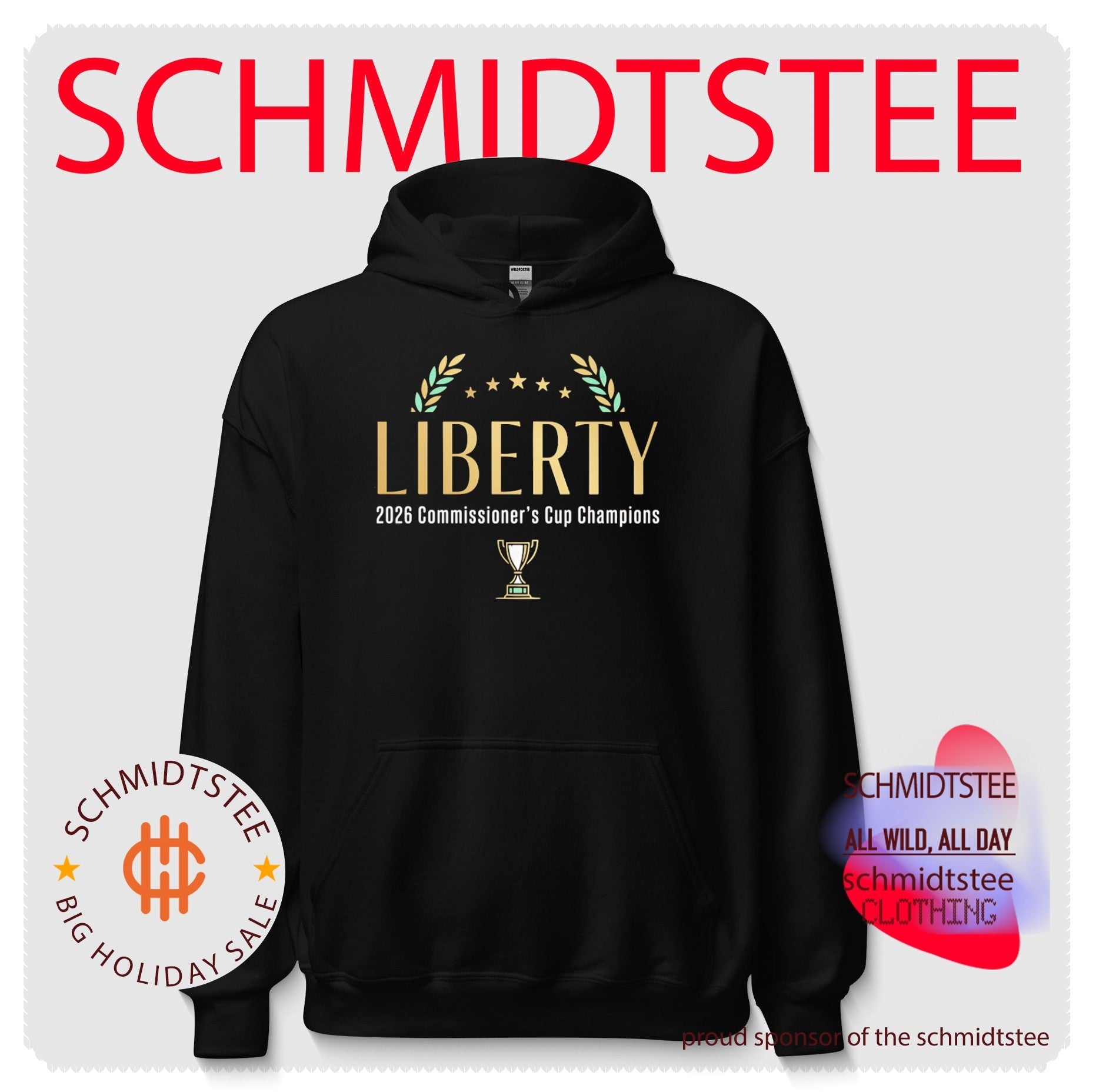 NY Liberty 2026 Commissioner’s Cup Champions trophy shirt