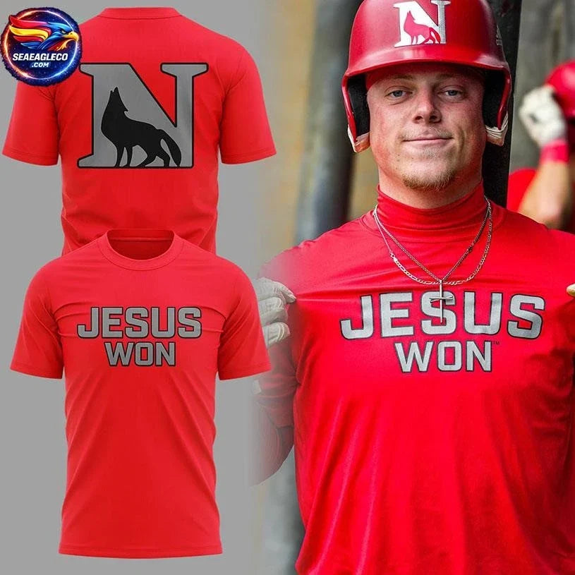Newberry Wolves The Scarlet And The Gray 2026 Jesus Won Two Sided Shirt Unisex