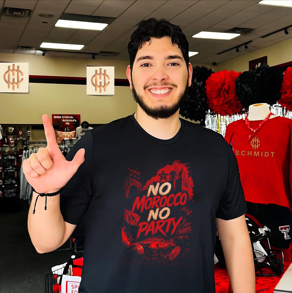 No Morocco No Party Morocco Football Atlas Lions shirt