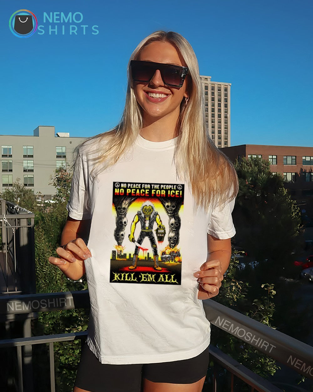 No peace for the people no peace for Ice kill ’em all shirt