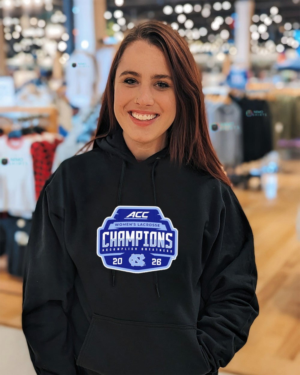 North Carolina Tar Heels 2026 ACC women’s lacrosse champions shirt