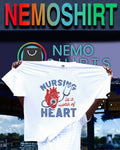 Nursing is a work of heart shirt