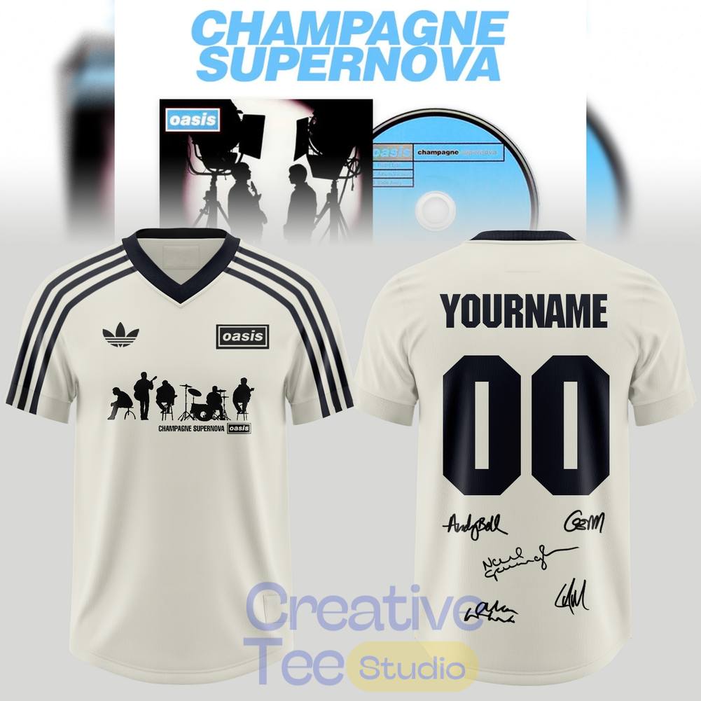 OASIS 30 years of “Champagne Supernova” Football Jersey