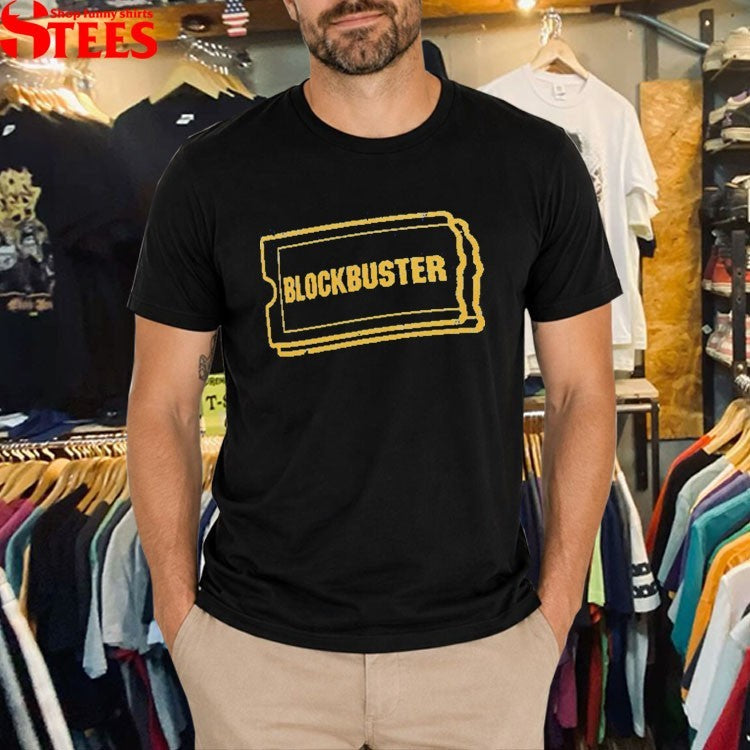 Blockbuster Video Rental Ticket Nostalgia T-shirts