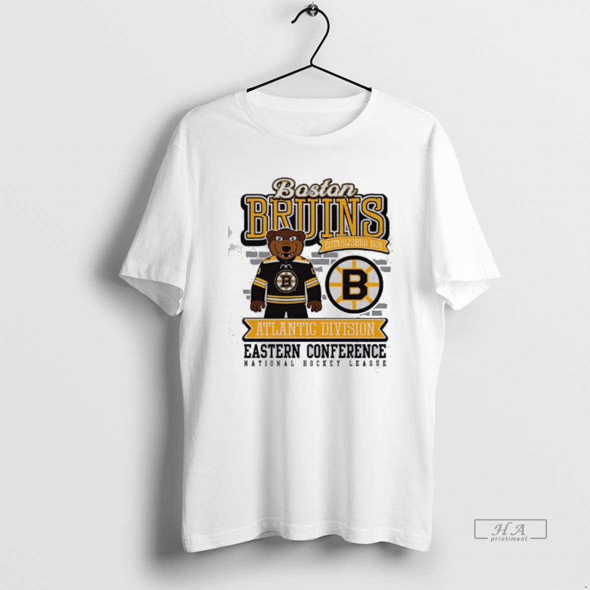 Official Boston Bruins Established 1924 Atlantic Division Eastern Conference Nhl Mascot