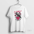 Official F Caw F Raven Crow Heart Rose