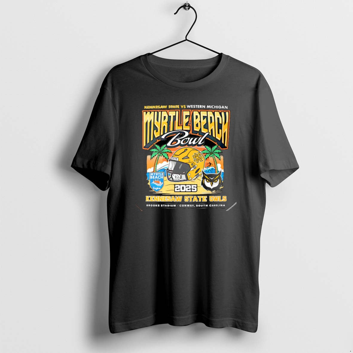 Official Kennesaw State Owls Vs Western Michigan 2025 Myrtle Beach Bowl Football Christmas