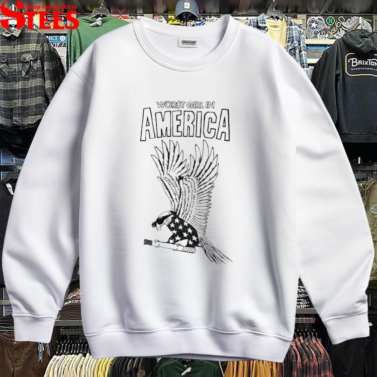 Slayyyter Worst Girl In America Eagle Cigarette T-shirts