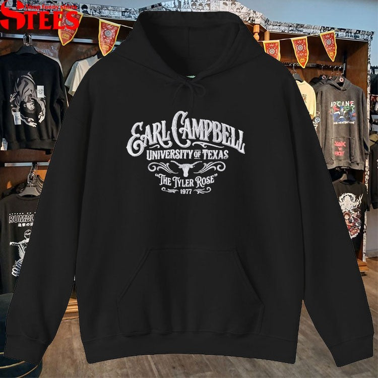 Texas Longhorns X Earl Campbell The Tyler Rose University Of TX 1977 T-shirts