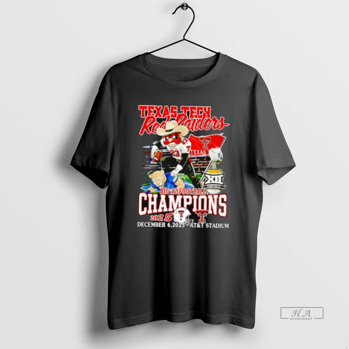 Official Texas Tech Red Raiders As The 2025 Big 12 Football Champions