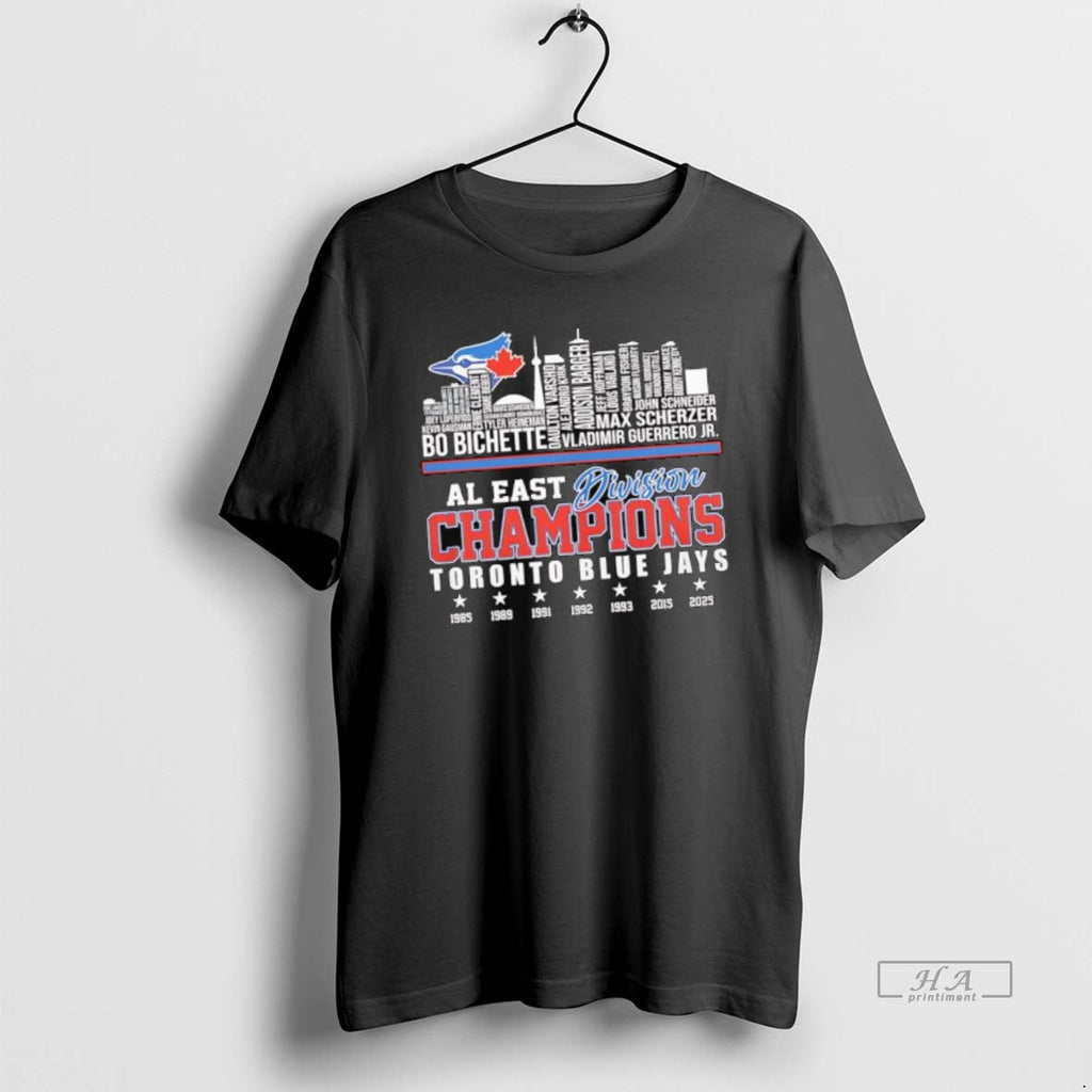 Official Toronto Blue Jays 2025 Al East Division Champions Skyline