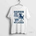 Official Trendy Bourbon And Dogs I Love My Licker Bourbon Drinking