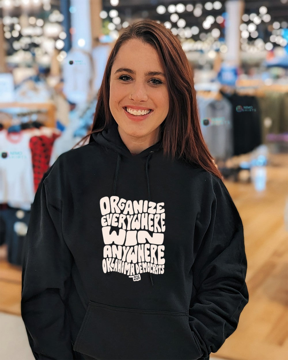 Organize everywhere win anywhere Oklahoma Democrats 2026 shirt