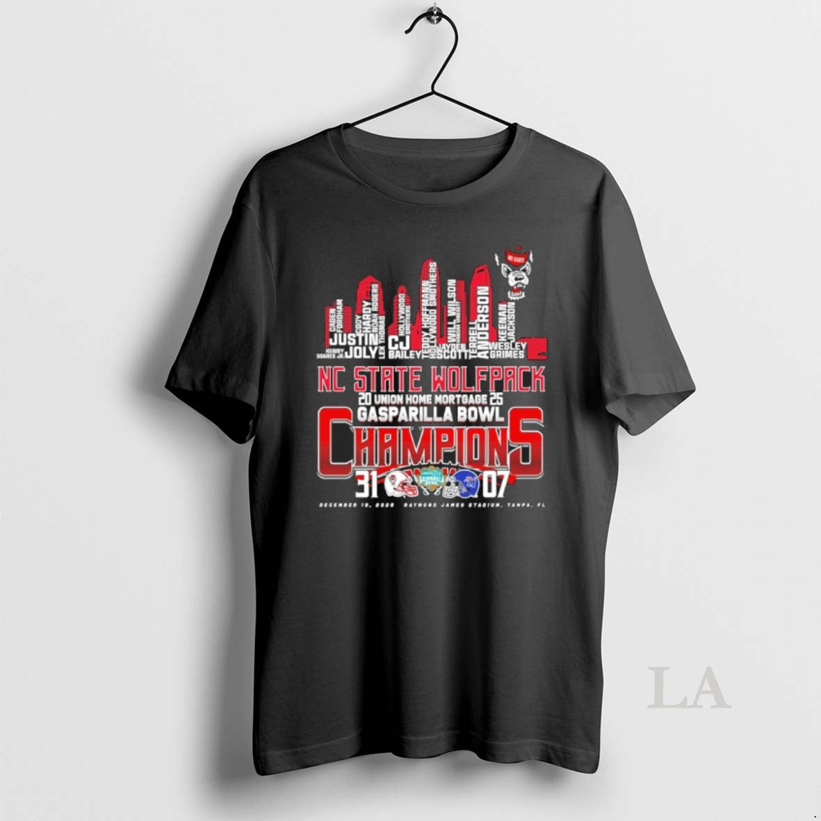 Original Nc State Wolfpack 20 Union Home Mortgage 25 Gasparilla Bowl Champions