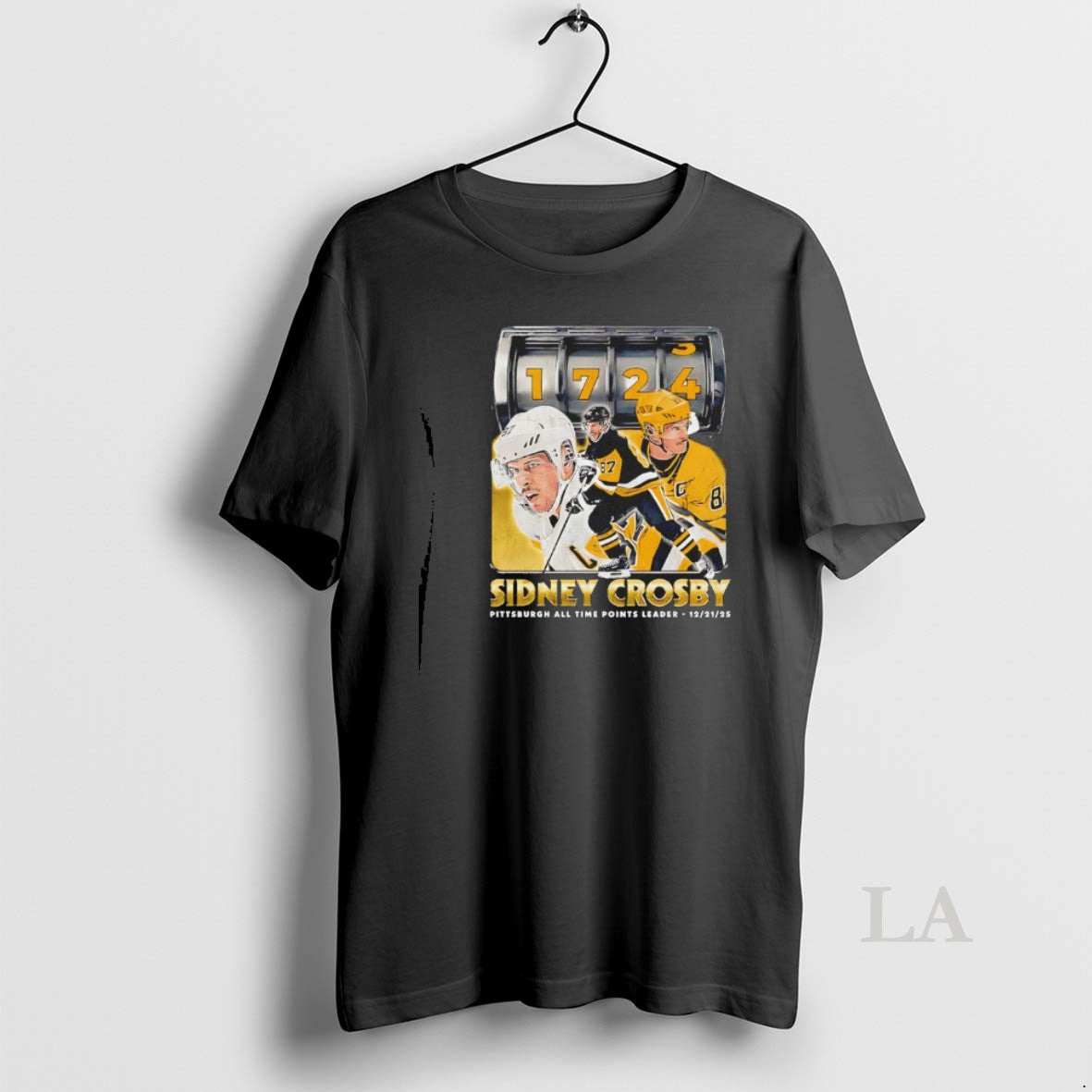 Original Pittsburgh Penguins Sidney Crosby 1724 All Time Points Leader