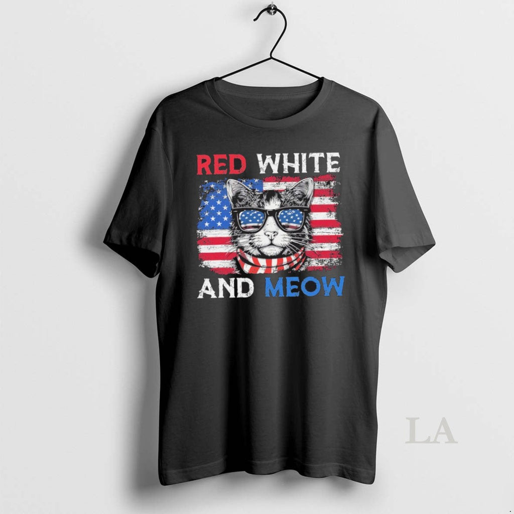 Original Red White Cats Vintage And Meow