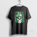 Original Skull Wearing A Cap Marshall Thundering Herd Us Flag