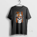 Original Skull Wearing A Cap Oklahoma State Cowboys Us Flag