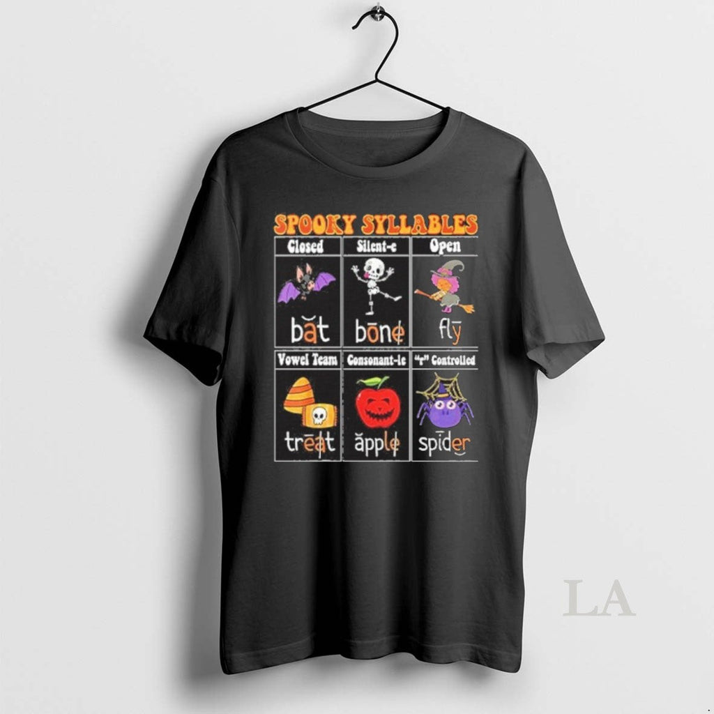 Original Spooky Syllables Teacher Funny Halloween