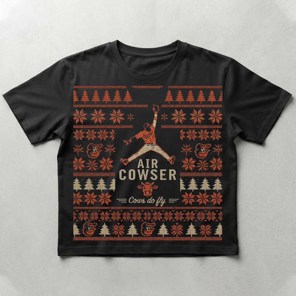 Orioles Air Cowser Cows Do Fly Ulgy Chirstmas Shirt