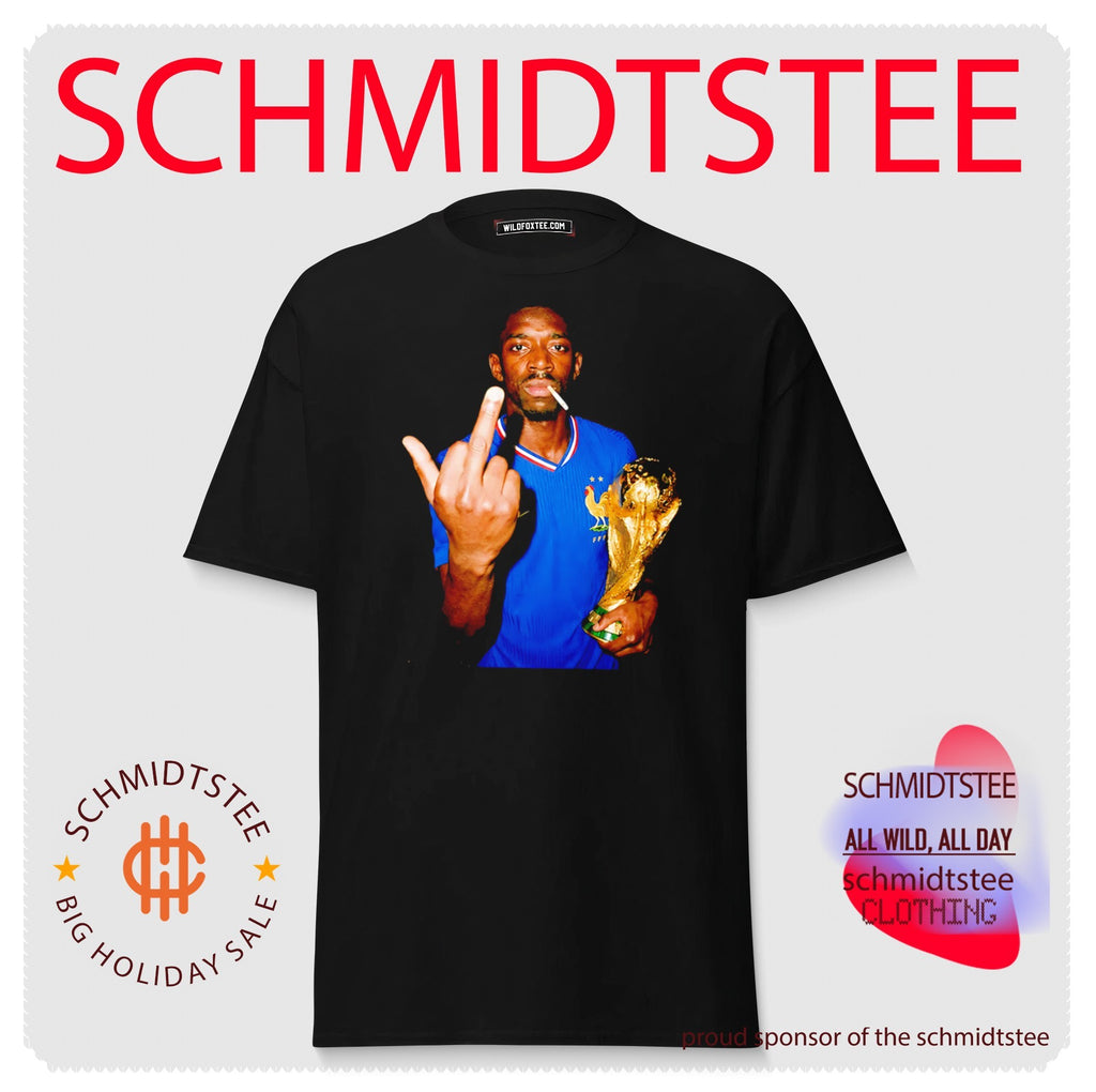 Ousmane Dembele France FC middle finger and trophy shirt