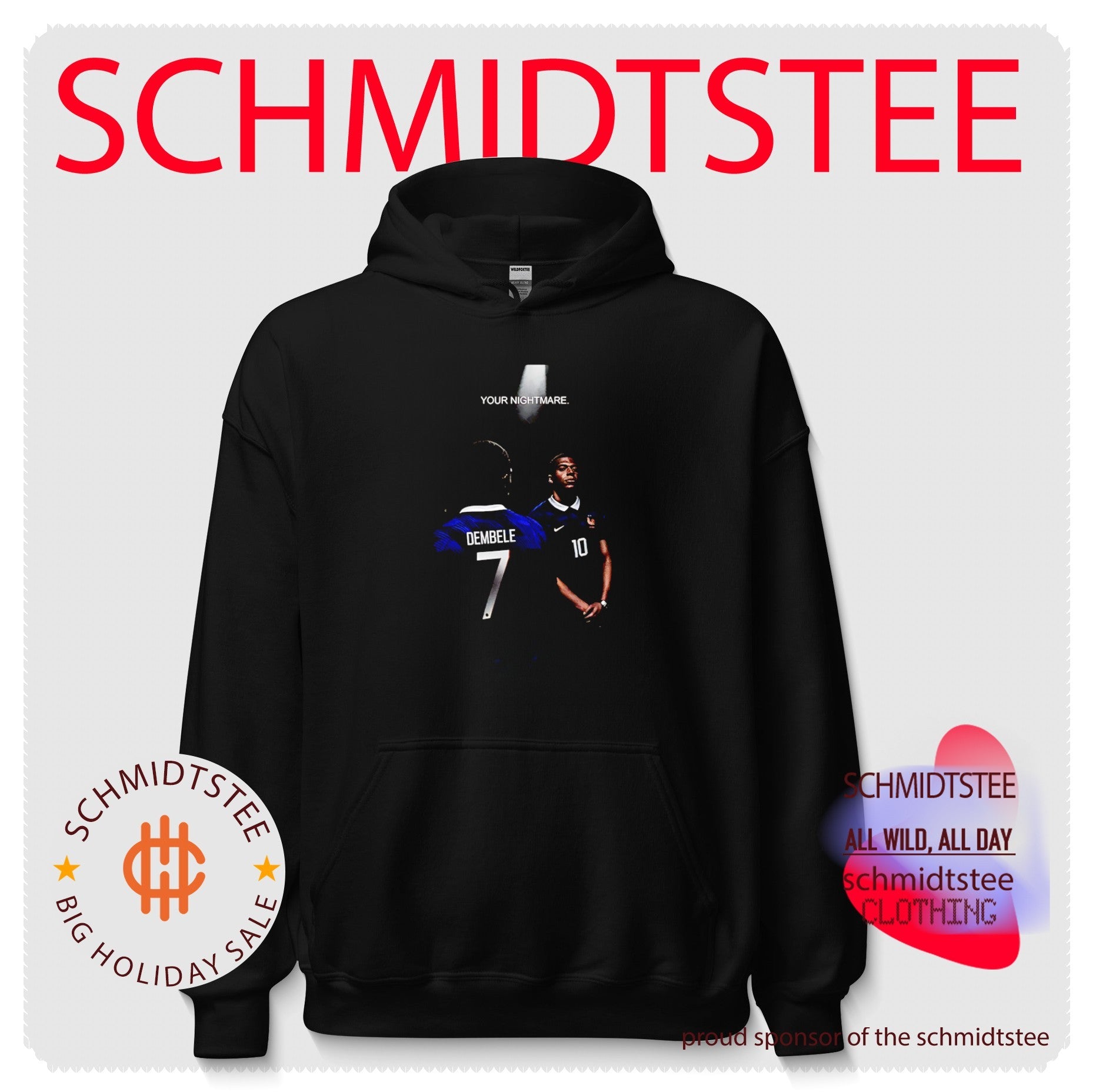 Ousmane Dembele and Kylian Mbappe France Soccer Your Nightmare shirt