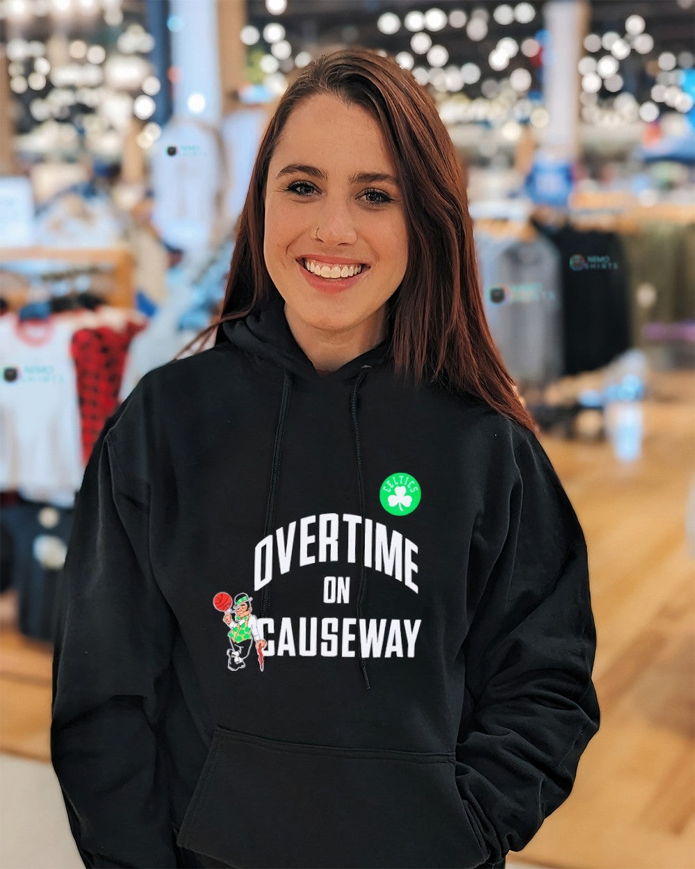 Overtime on causeway Boston Celtics shirt