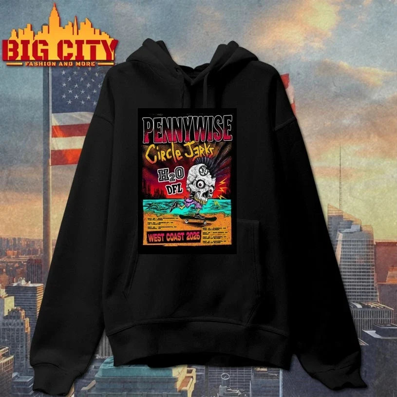 Pennywise And Circle Jerks West Coast 2026 Tour Poster Unisex