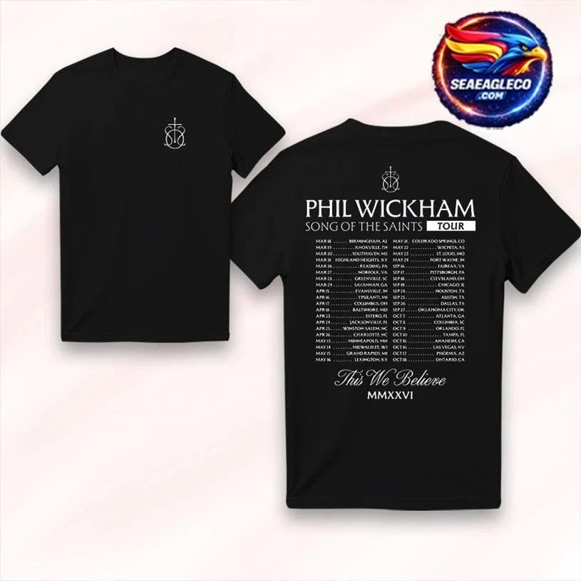 Phil Wickham SOTS Classic Tour 2026 Two Sided Shirt Unisex