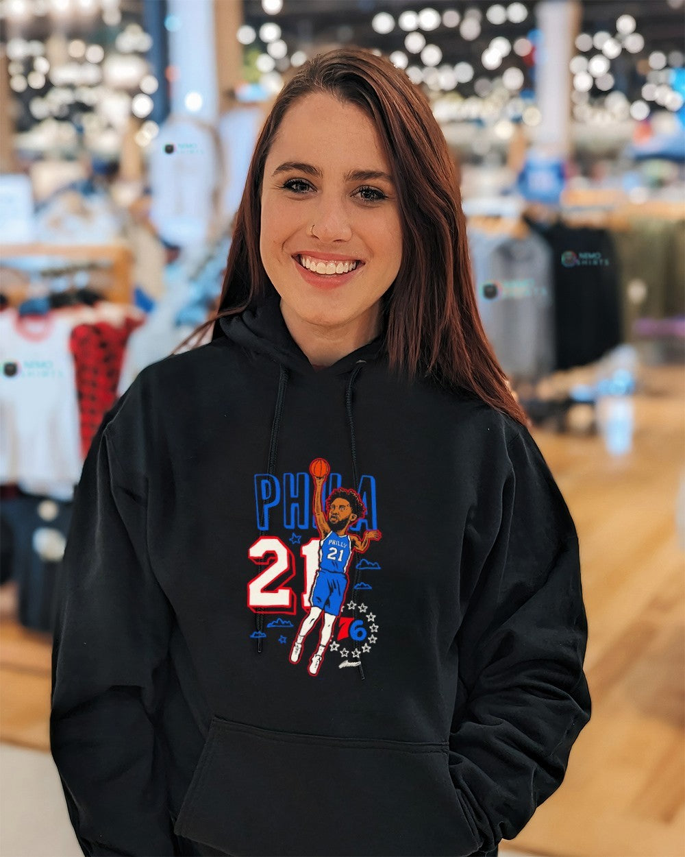 Phila 21 Joel Embiid Philadelphia 76ers shirt