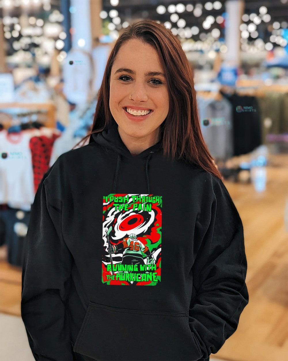Philadelphia Flyers I push through the pain running with the Hurricane shirt