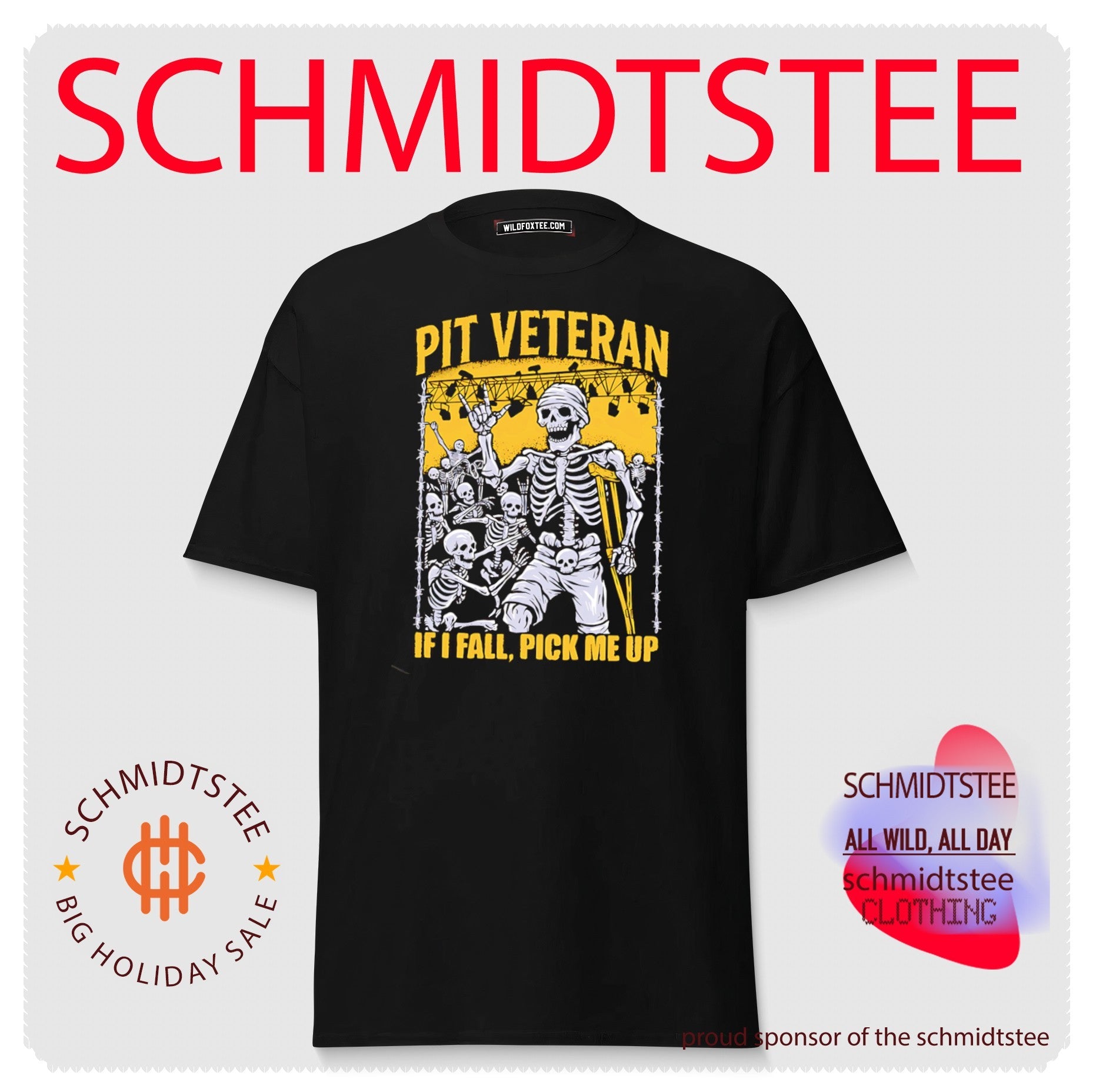 Pit Veteran If I Fall Pick Me Up Skeleton Mosh Pit shirt