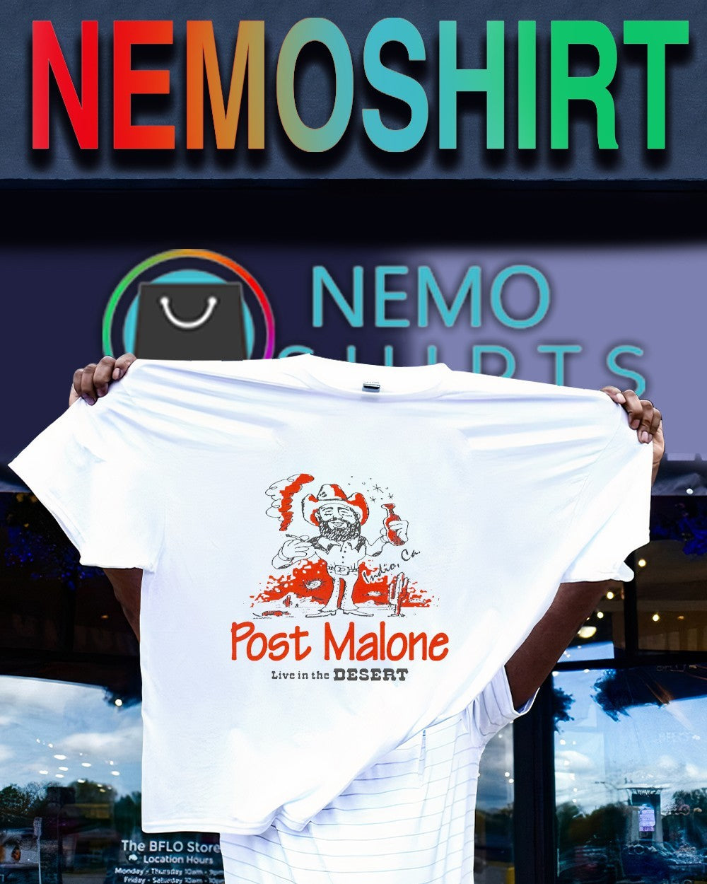 Post Malone live in the desert Indio CA shirt