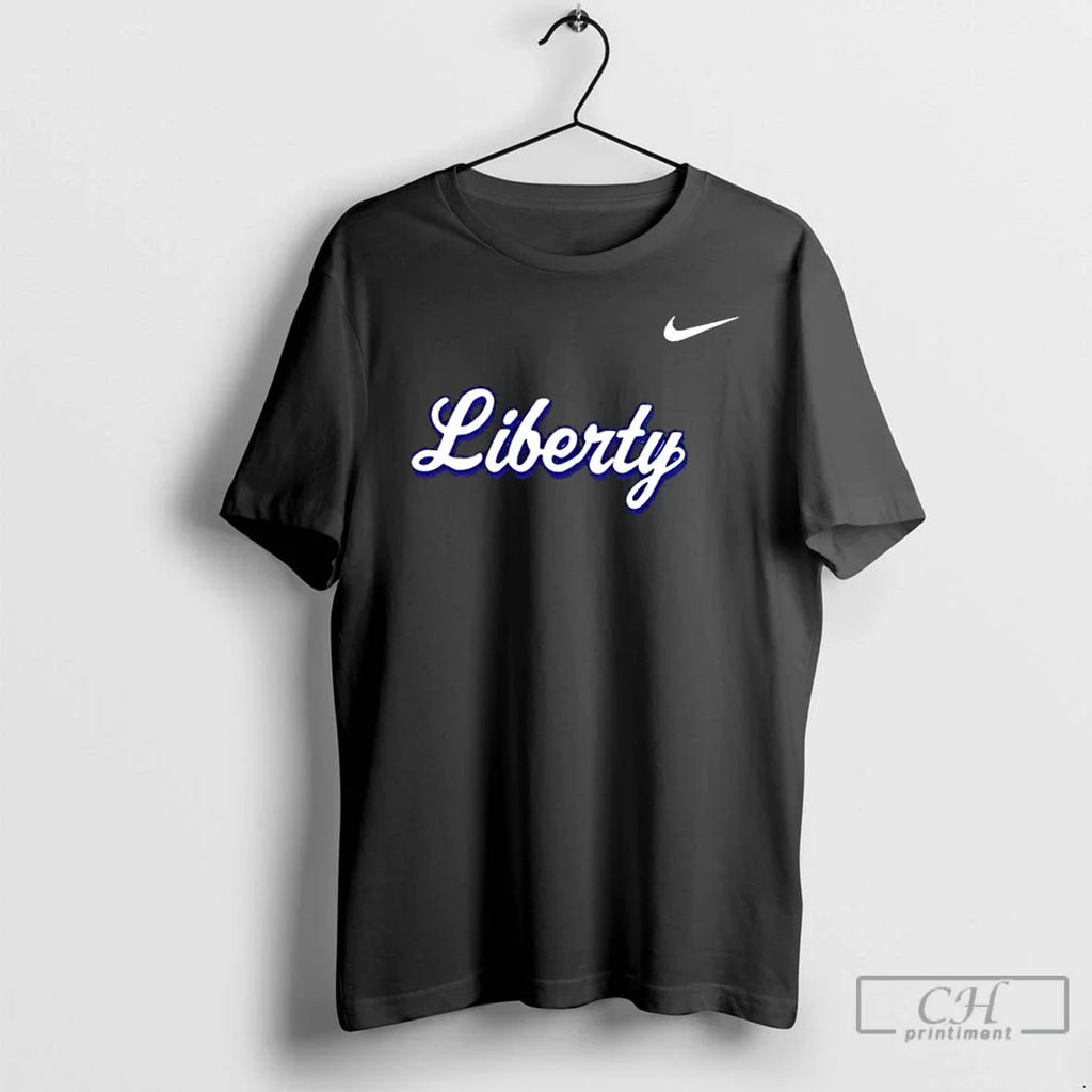 Premium 2025 Liberty Flames Football Mascot 2 Sided T Shirts