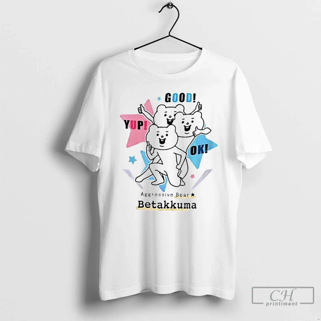 Premium Aggressive Bear Betakkuma Group Ornaments T Shirts