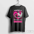 Premium Cleveland Browns Breast Cancer Awareness Tackle Heart T Shirts